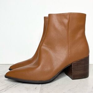New! Linea Paolo Sadie Brown Heeled Bootie 12M
